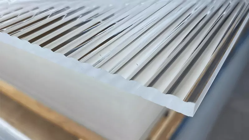 カーテンウォールとインテリア装飾の建物に高透過性アクリルシートの適用